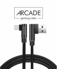 SWISSTEN Kabel datový SWISSTEN ARCADE USB / USB-C 1,2 M černý