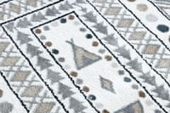 Dětský kusový koberec Fun Teepee cream 280x370