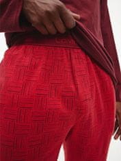 Calvin Klein Pánský pyžamový set NM1592E 6NJ bordo/červená - Calvin Klein bordó/červená M