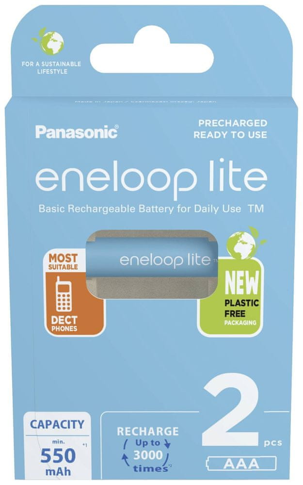 Panasonic HR03 AAA 4LCCE/2BE ENELOOP LITE N HR034LCCE2BEN