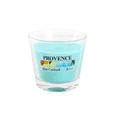 PROVENCE SVÍČKA VE SKLE 140G, BLUE COCTAIL