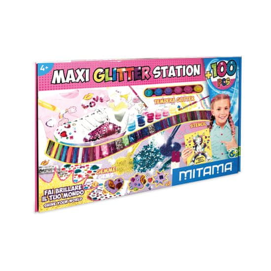 MITAMA Glitter station kreativní sada MAXI 100 dílů