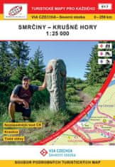 Hocek Jan: VIA CZECHIA Severní stezka Smrčiny Krušné hory / Turistická mapa Geodézie On Line S1-7