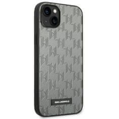 Karl Lagerfeld KLHCP14SSAKLHPG hard silikonové pouzdro iPhone 14 6.1" grey Saffiano Mono Metal Logo