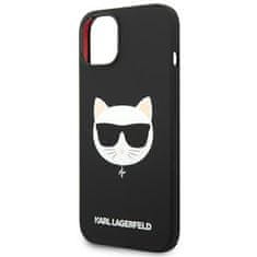 Karl Lagerfeld KLHMP14MSLCHBK hard silikonové pouzdro iPhone 14 PLUS 6.7" black Silicone Choupette Head Magsafe