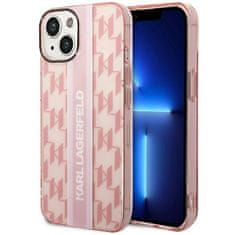 Karl Lagerfeld KLHCP14MHKLSPCP hard silikonové pouzdro iPhone 14 PLUS 6.7" pink Mono Vertical Stripe