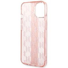 Karl Lagerfeld KLHCP14MHKLSPCP hard silikonové pouzdro iPhone 14 PLUS 6.7" pink Mono Vertical Stripe