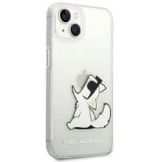 Karl Lagerfeld KLHCP14MCFNRC hard silikonové pouzdro iPhone 14 PLUS 6.7" transparent Choupette Fun