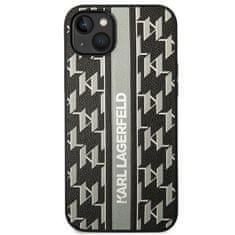 Karl Lagerfeld KLHCP14MPGKLSKG hard silikonové pouzdro iPhone 14 PLUS 6.7" grey Monogram Stripe