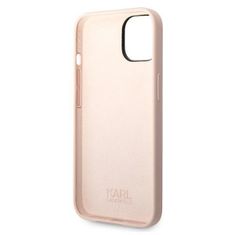 Karl Lagerfeld KLHCP14MSLKHLP hard silikonové pouzdro iPhone 14 PLUS 6.7" light pink Silicone Karl`s Head