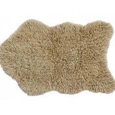 Lorena Canals Vlněný koberec Woolly - Sheep Beige 75x110 tvar kožešiny cm