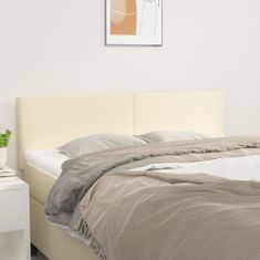 Vidaxl Čela postele 2 ks krémová 72 x 5 x 78/88 cm umělá kůže