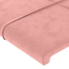 Petromila Rám postele s čelem růžový 120 x 200 cm samet