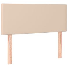 Greatstore Čelo postele s LED cappuccino 100x5x78/88 cm umělá kůže