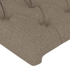 Greatstore Čela postele 4 ks taupe 80x7x78/88 cm textil