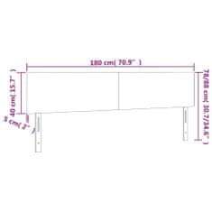 Vidaxl Čela postele 2 ks cappuccino 90x5x78/88 cm umělá kůže