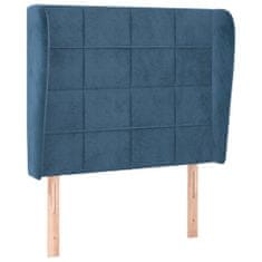 Greatstore Čelo postele typu ušák tmavě hnědé 103x23x118/128 cm textil