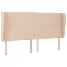 Greatstore Čelo postele typu ušák cappuccino 183x23x118/128 cm umělá kůže