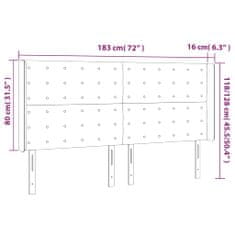 Vidaxl Čelo postele typu ušák černé 183x16x118/128 cm umělá kůže