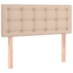 Petromila Box spring postel s matrací cappuccino 90x200 cm umělá kůže