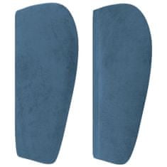 Greatstore Čelo postele typu ušák tmavě modré 93x23x78/88 cm samet