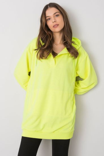 Ex moda Dámská mikina Model EM-BL-ES-21-528.12X Fluo Yellow - Ex Moda