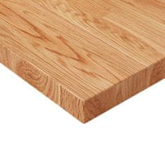 Greatstore Čtvercová stolní deska světle hnědá 90x90x4 cm ošetřený dub