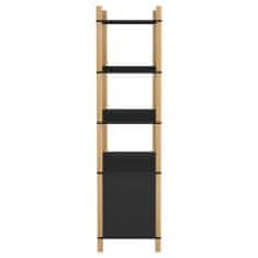 Greatstore Skříň highboard černá 80x40x153 cm kompozitní dřevo