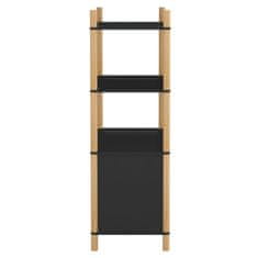 Greatstore Skříň highboard černá 80x40x121 cm ompozitní dřevo