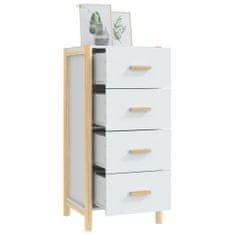 Greatstore Skříň highboard bílá 42 x 38 x 90 cm kompozitní dřevo