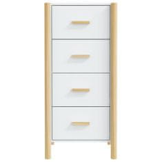 Greatstore Skříň highboard bílá 42 x 38 x 90 cm kompozitní dřevo