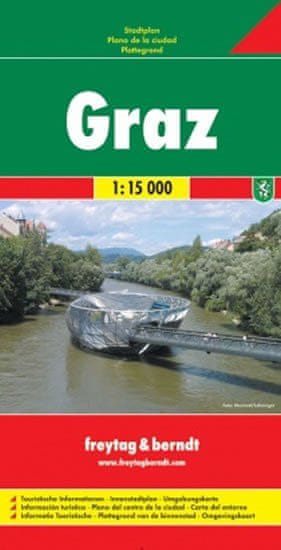 Freytag & Berndt PL 14 Graz, celkový plán 1:15 000 / plán města