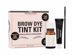 Kraftika 5ml brow dye tint kit, brown