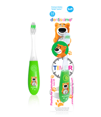 Dentissimo Zubní kartáček KIDS TIMER 3-6 let měkký, zelený