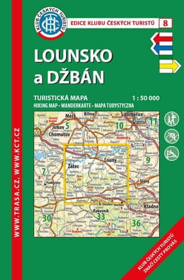 KČT 8 Lounsko a Džbán - 1:50 000