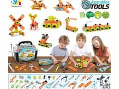 KECJA Stavební Bloky V Truhlici, Kreativní Puzzle