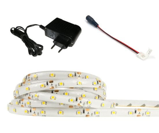 ECOLIGHT LED pásek - SMD 2835 - 1m - 60LED/m - 4,8W/m - IP20 - studená bílá