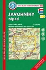 KČT 95 Javorníky západ 1:50 000/turistická mapa