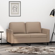 Greatstore 2místná pohovka cappuccino 120 cm umělá kůže