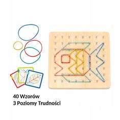 WOOPIE GREEN Geoplán na gumičkách dřevěné puzzle