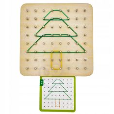 WOOPIE GREEN Geoplán na gumičkách dřevěné puzzle