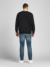 Jack&Jones Plus Pánská mikina JJENOA 12182567 Black (Velikost 5XL)