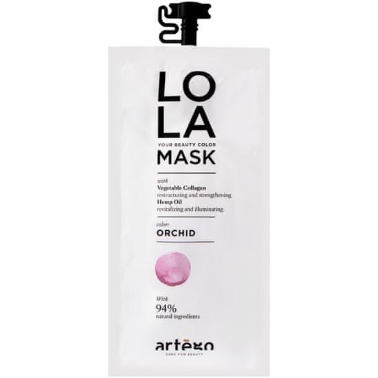 Artego Lola Mask Orchid - tonizační a regenerační maska pro odbarvené a přirozeně šedé vlasy, 20 ml