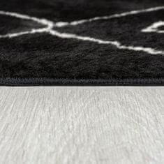 Flair Rugs Kusový koberec Furber Imran Fur Berber Black/Ivory 160x230 cm