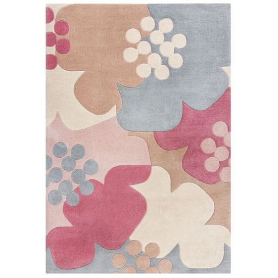 Flair Rugs Kusový koberec Zest Retro Floral Raspberry 160x230 cm