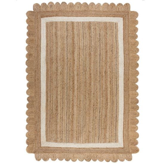 Flair Rugs Kusový koberec Grace Jute Natural/White 160x230 cm