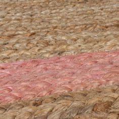 Flair Rugs Kusový koberec Grace Jute Natural/Pink 120x170 cm