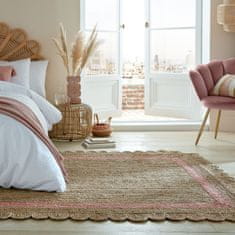 Flair Rugs Kusový koberec Grace Jute Natural/Pink 120x170 cm