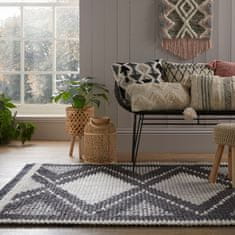 Flair Rugs Kusový koberec Domino Zaid Berber Rug Monochrome 120x170 cm