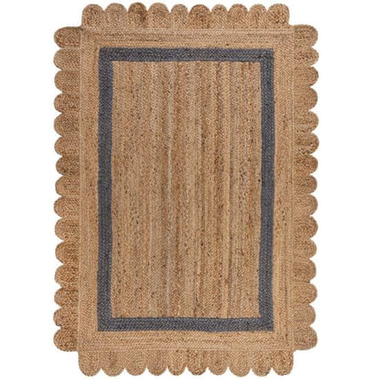 Flair Rugs Kusový koberec Grace Jute Natural/Grey 160x230 cm